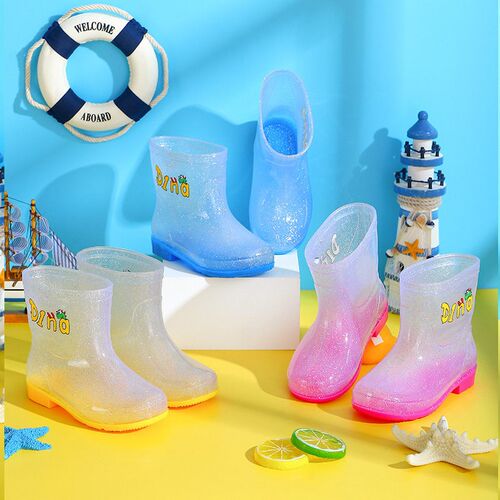 Childrens Rain Boots For Boys And Girls, Non-slip, Lightwei