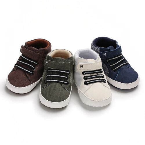 0-12 Months Baby Shoes Male Baby Mid-high Soft Sole Non-slip