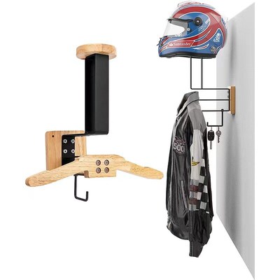 Wooden Helmet Hook Motorcycle Helmet Holder Motorcycle