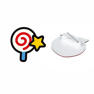Cartoon Rainbow Brooch Acrylic Badge Cute Bag Clothes Pin Pe