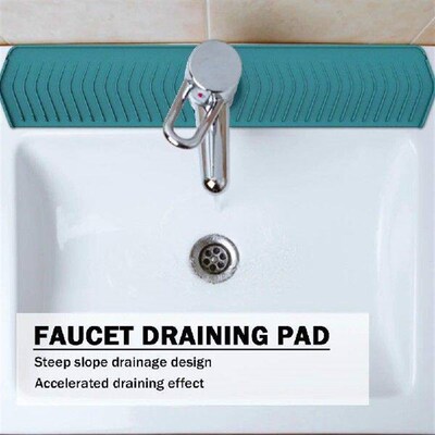 Silicone Kitchen Sink Splash Mat Fast Drainage Faucet