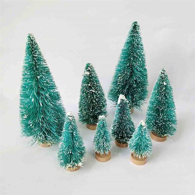 5/8pcs Mini Christmas Trees Small Artificial Christmas Tree