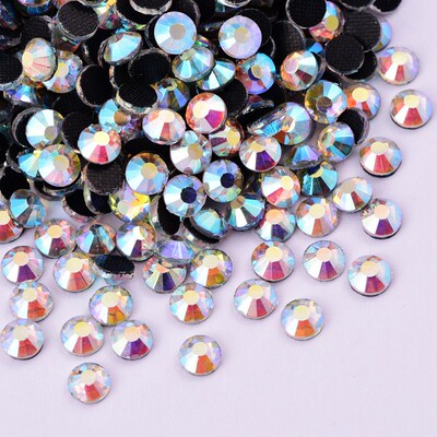 Glitter Crystal DMC Hot Fix Rhinestones  Strass