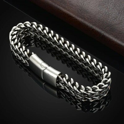 Stainless Steel Braided Double Row Front and Rear Fish Scale