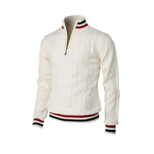 Thickened version Autumn and Winter Mens Quarter-Zip