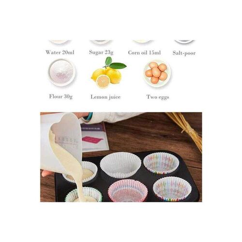 6 Cups Muffin Pan non-stick Cupcake Baking Bakeware Mould