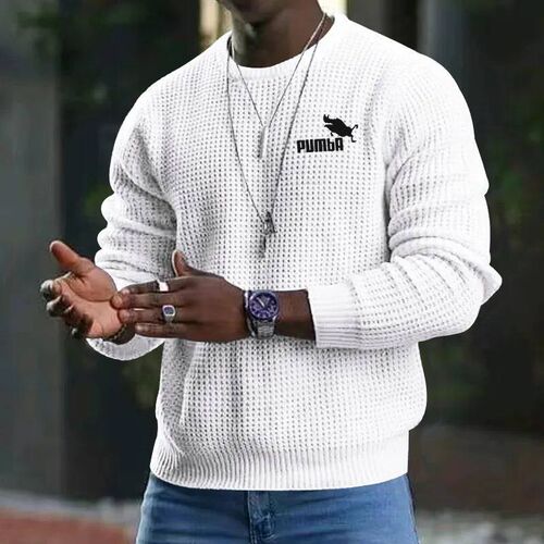 2023 Autumn New Round Neck Pullover Sweater Long Sleeve Men