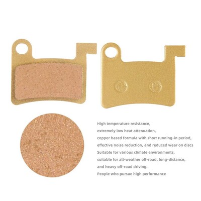 1-4 Pairs Electric Bicycle Disc Brake Pads Copper-based all-