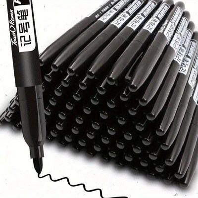 6 Pcs/Set Permanent Art Marker Pen Fine Point Waterproof Ink