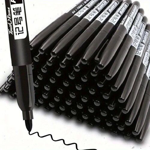 6 Pcs/Set Permanent Art Marker Pen Fine Point Waterproof Ink
