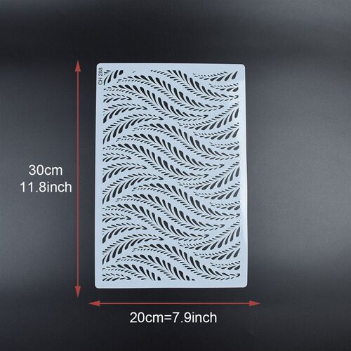 Irregular Pattern Cake Stencil Template Reusable Plastic