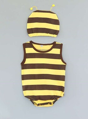 Thin Summer Baby troangle Clothes Cotton Cartoon Animal Inse