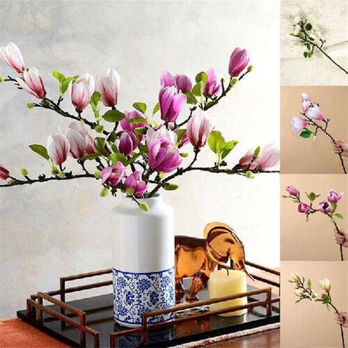 Artificial Magnolia Flower Simulation Fake Floral Bouquet