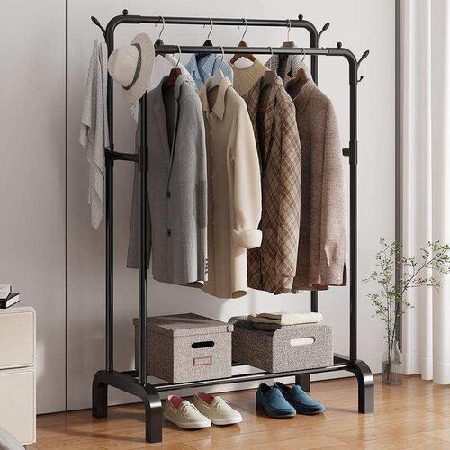 Floor-standing clothes rack for bedroom, a luxurious and mul