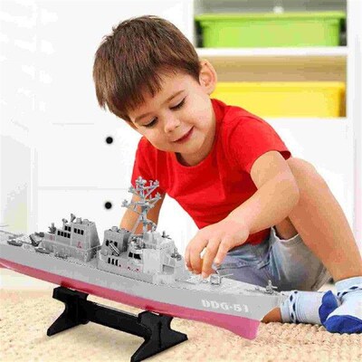 Destroyer Model Ship Decoration Bookshelf Toy for Boys