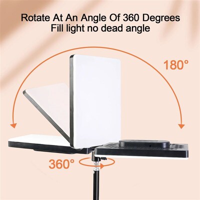 1 10 Inch USB Self-Timer Square Light with 110cm Retractable