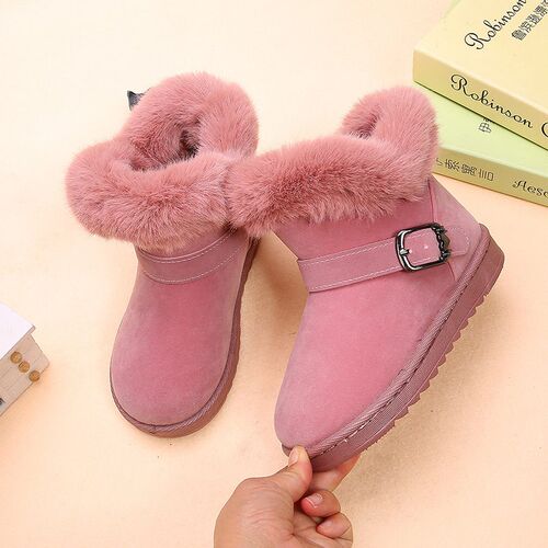 Korean Style Thickened Childrens Snow Boots For Girls And B