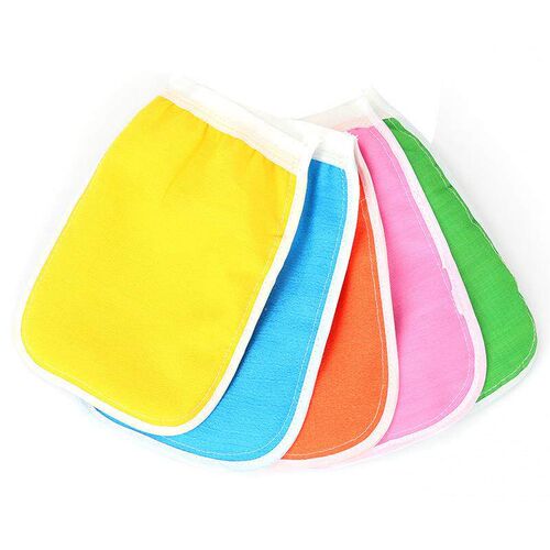 Double-sided bath towel, double-sided exfoliating bath glove