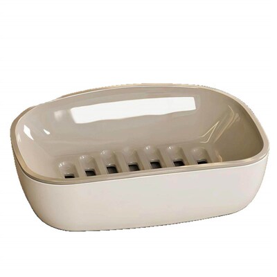 Luxury Soap Dish with Drainage, Double-Layer Large Capacity