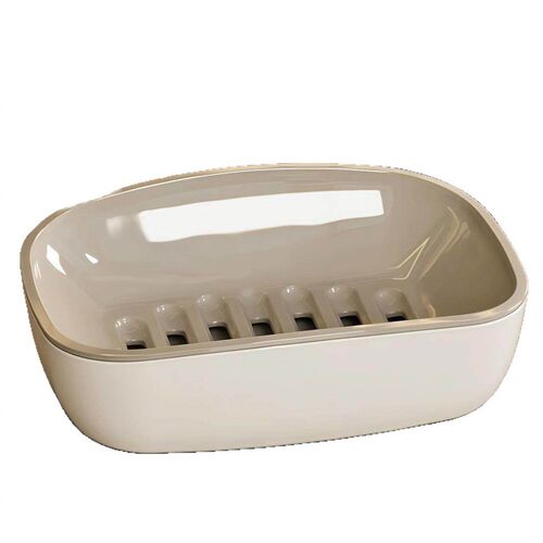 Luxury Soap Dish with Drainage, Double-Layer Large Capacity