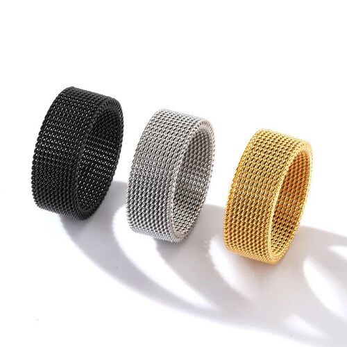 2023 New 8mm Wide Stainless Steel Rings Titanium Couple Ring
