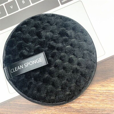 Lazy Wash Facial Cleansing Powder Puff Makeup Removal Tool L