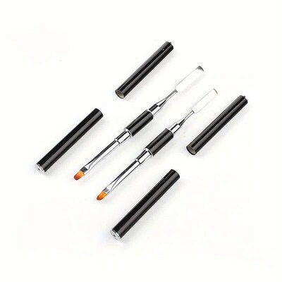 New Gel Brush & Picker 2 in 1 Design Nail Brush and Spatula