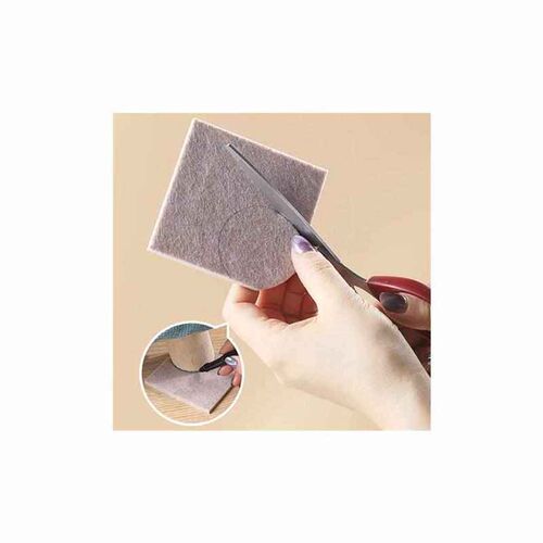 3-72PCS Felt Ch Leg Pads Round Square Floor Protector Sel