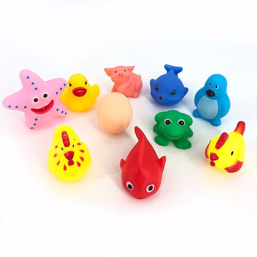 10 Pcs/set Baby Cute Animals Bath Toy Swimming Water Toys So