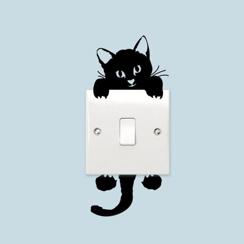 1pc Cartoon Switch Sticker Wall Stickers Home Decor Kids Roo