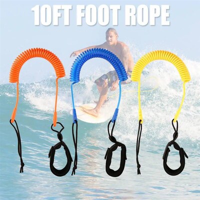 1-5PCS 3 Meters Coiled?Surfing Leash Stand Up Paddle Boards