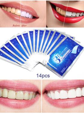 28Pcs/14Pair 3D White Gel Teeth Whitening Strips Oral Hygien