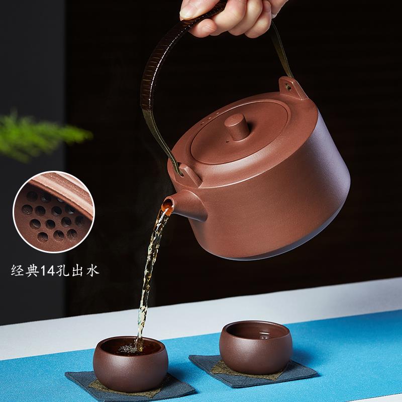 宜兴紫砂烧茶壶家用煮茶烧水壶电陶炉煮水蒸茶器电热茶炉陶瓷茶具