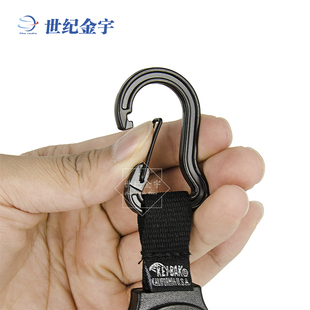 KEY-BAK 八重洲手咪回弹拉绳越野车台麦克风拉伸挂钩可伸缩钥匙扣