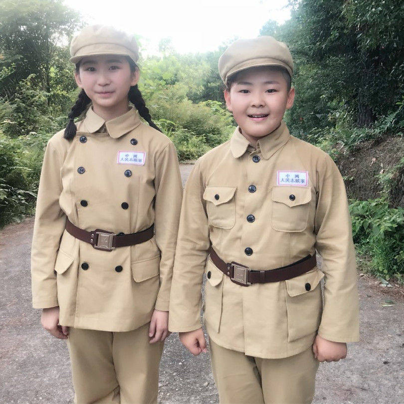 志愿军50老式怀旧抗美援朝儿童演出服英雄赞歌成人解放军舞台军装