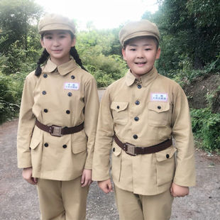 志愿军50老式怀旧抗美援朝儿童演出服英雄赞歌成人解放军舞台军装