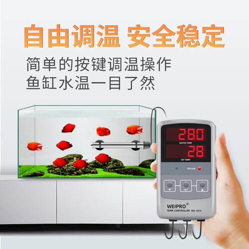 鱼缸加热棒自动恒温不锈钢防爆省电水族箱小型智能加温器25w1000W