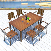 室外庭院花园露天桌椅户外阳台阳光房休闲桌椅咖啡厅外摆桌椅组合