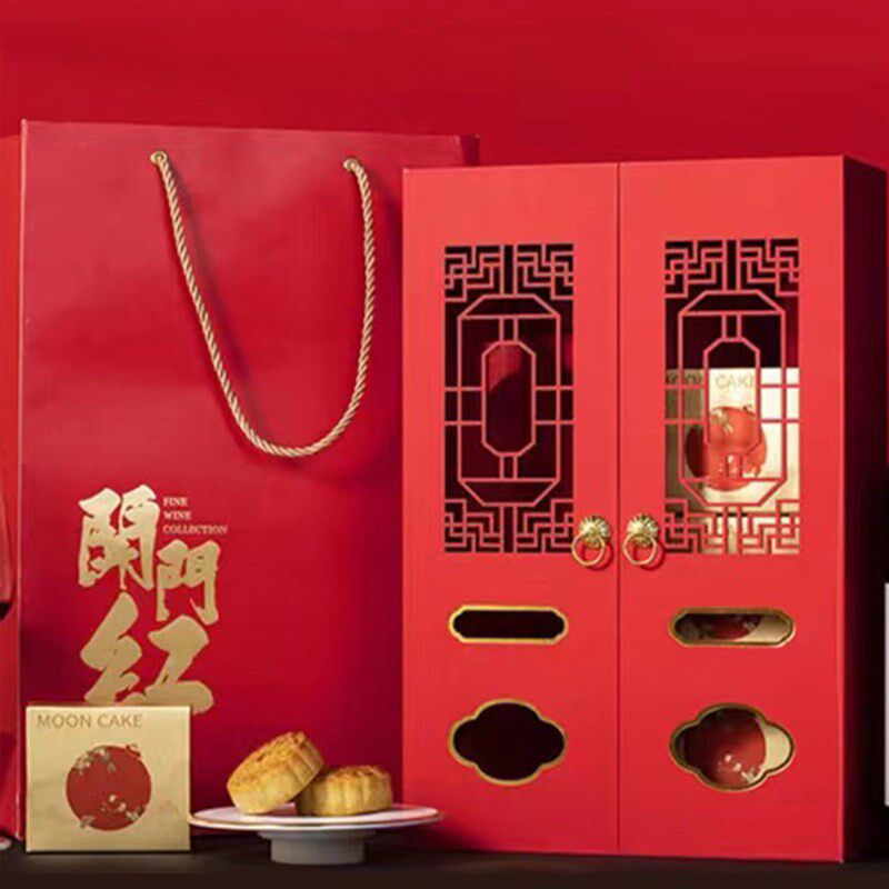 整箱6套包邮开门红双支装红酒包装礼盒酒盒2瓶装高档葡萄酒礼品盒