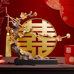 新婚礼物送新娘喜鹊登枝摆件送闺蜜订婚结婚礼品新中式高档伴手礼