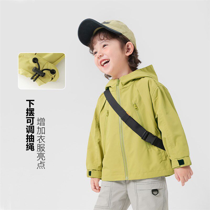 男童休闲防水外套春装2025新款童装儿童宝宝小童春秋款百搭上衣潮