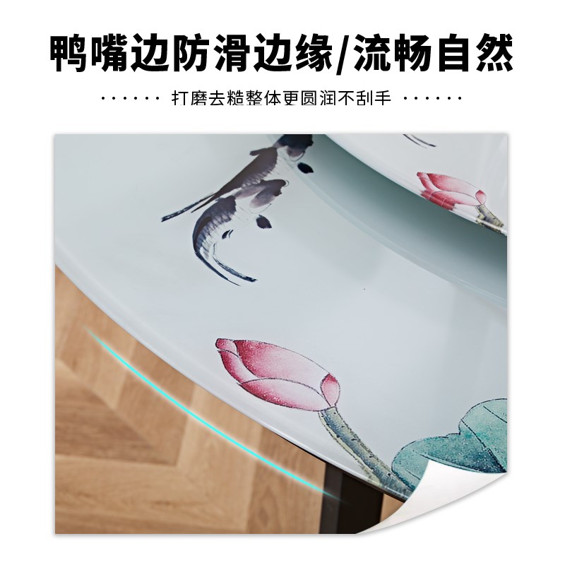 钢化玻璃桌面 圆形圆玻璃台面定做圆玻璃片园台 防爆钢化玻璃彩色