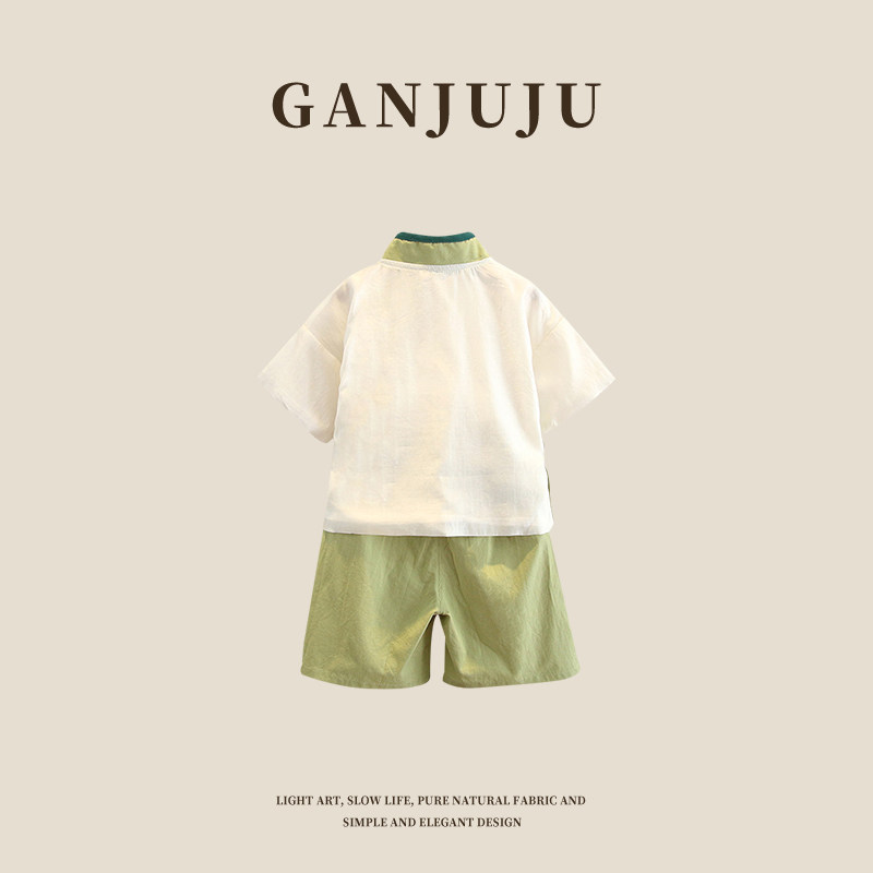 汉服男童夏季套装古风国学礼服幼儿园六一演出服儿童唐装少爷服帅