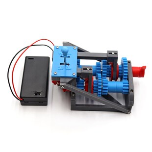四档位手动变速器模型汽车变速箱齿轮箱前进挡倒挡模拟3D打印零件
