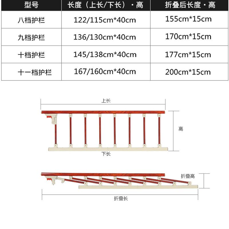 老人折叠防摔掉床护栏婴儿儿童围栏1.8米2米大床边加厚挡板栏杆