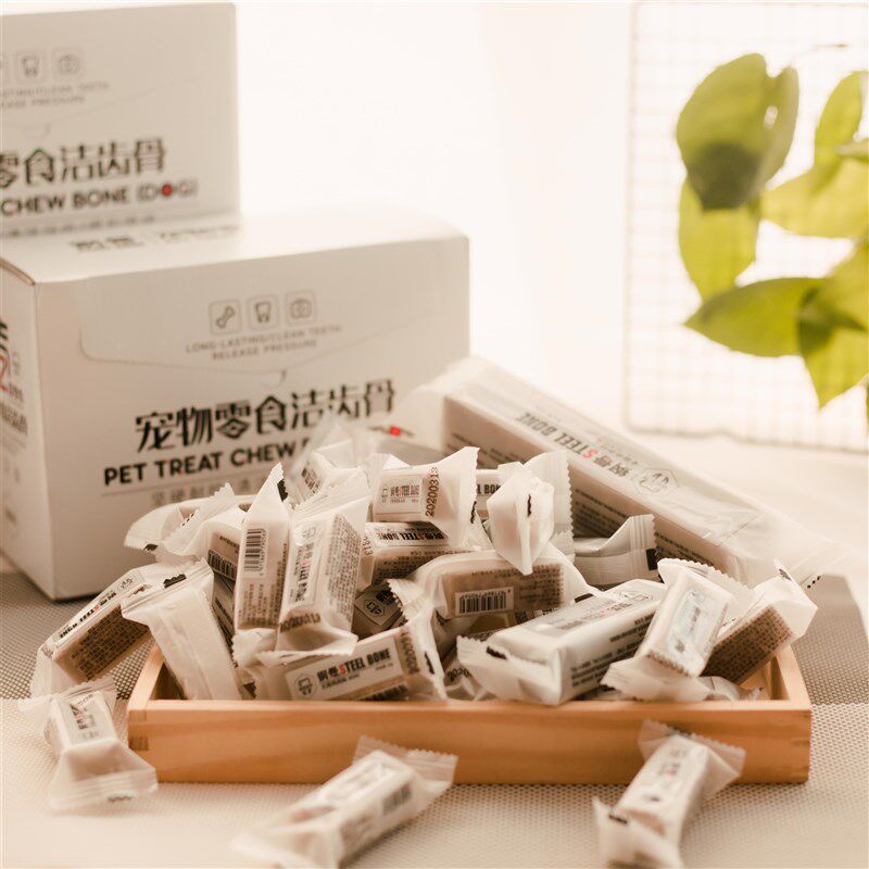 osri钢骨狗狗磨牙棒宠物零食洁齿骨金毛泰迪比熊洁齿去口臭整盒装