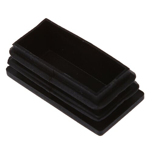 Plastic Rectangle Tube Inserts End Blanking Cap 25x50mm 10 P