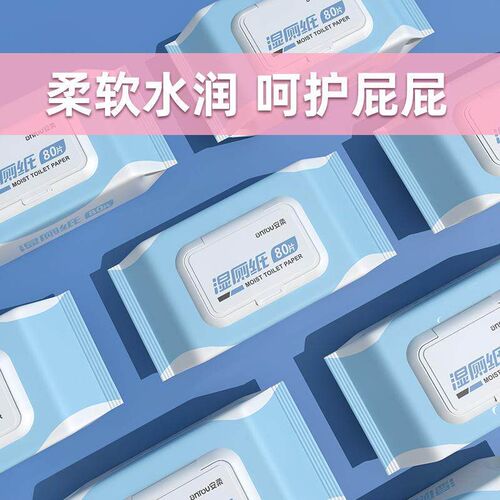 Family Value Pack of Flushable Wet Wipes for Toilet Cleaning