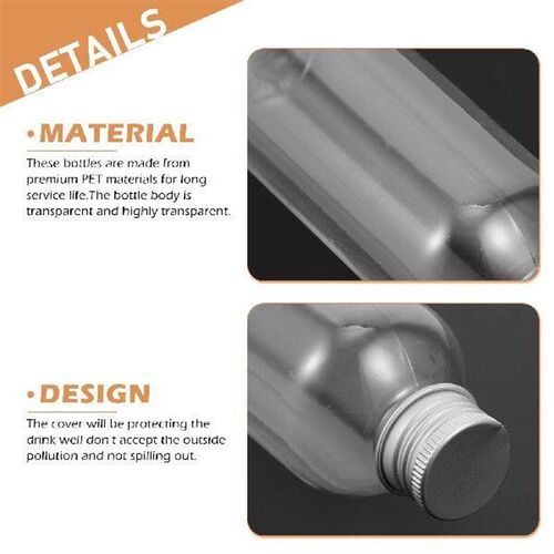 10 Pcs Drink Bottle Juice Supply Multi-function Clear