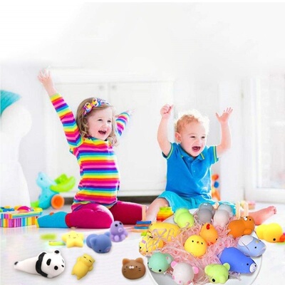 Mochi  Toys with Cute Bag Stress Toy Reward Toys for Kids